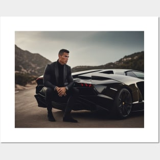 Cristiano Ronaldo CR7 Lamborghini Gift Art Posters and Art